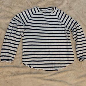 Navy and White Striped Sweater